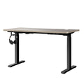 Oikiture 140cm Electric Standing Desk - Grey Oak