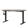 Oikiture 140cm Electric Standing Desk - Grey Oak