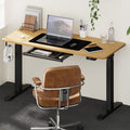 Oikiture 150cm Electric Standing Desk - Oak
