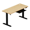 Oikiture 150cm Electric Standing Desk - Oak