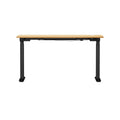Oikiture 150cm Electric Standing Desk - Oak