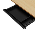 Oikiture 150cm Electric Standing Desk - Oak