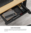 Oikiture 150cm Electric Standing Desk - Oak