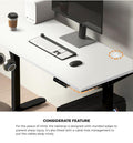 Oikiture 150cm Electric Standing Desk - White