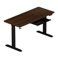 Oikiture 160cm Electric Standing Desk - Walnut