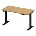Oikiture 140cm Electric Standing Desk - Oak