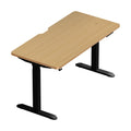 Oikiture 140cm Electric Standing Desk - Oak
