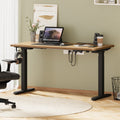 Oikiture 140cm Electric Standing Desk - Oak