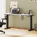 Oikiture 140cm Electric Standing Desk - White