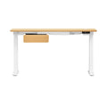 Oikiture 150cm Electric Standing Desk - Oak