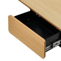 Oikiture 150cm Electric Standing Desk - Oak
