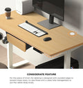 Oikiture 150cm Electric Standing Desk - Oak