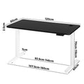 Oikiture 120cm Electric Standing Desk - Black