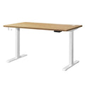 Oikiture 120cm Electric Standing Desk - Oak