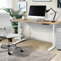 Oikiture 120cm Electric Standing Desk - Oak