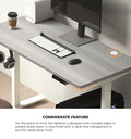 Oikiture 140cm Electric Standing Desk - Grey Oak