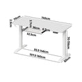 Oikiture 140cm Electric Standing Desk - Oak