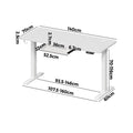 Oikiture 140cm Electric Standing Desk - Oak