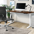 Oikiture 150cm Electric Standing Desk - Walnut