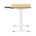 Oikiture 160cm Electric Standing Desk - Oak
