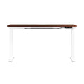Oikiture 140cm Electric Standing Desk - Walnut
