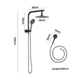 10" Round Rain Shower Head Set 3-Mode Handheld Gooseneck Black - product image 4
