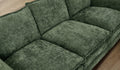 Oikiture 3 Seater Sofa Cushion Lounge Couch - Green