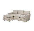 Oikiture 3-Seater Sofa with Ottoman