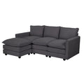 Oikiture 3-Seater Sofa with Ottoman