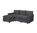 Oikiture 3-Seater Sofa with Ottoman
