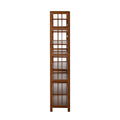 Oikiture Shoe Rack Storage Organizer Bamboo Stand 8 Shelves