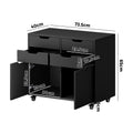 Oikiture Filing Cabinet - 2-Door 4-Drawer