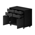 Oikiture Filing Cabinet - 2-Door 4-Drawer