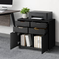 Oikiture Filing Cabinet - 2-Door 4-Drawer