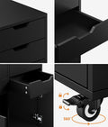 Oikiture Filing Cabinet - 2-Door 4-Drawer
