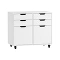 Oikiture Filing Cabinet - 2-Door 4-Drawer