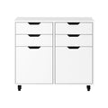 Oikiture Filing Cabinet - 2-Door 4-Drawer
