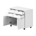 Oikiture Filing Cabinet - 2-Door 4-Drawer