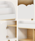 Oikiture Kids Storage Organiser Rack Toddler Bookshelf Toy Shelves