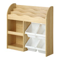 Oikiture Kids Storage - Walnut Bookshelf