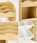 Oikiture Kids Storage - Walnut Bookshelf