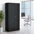 Oikiture Tall Filing Cabinet - Black