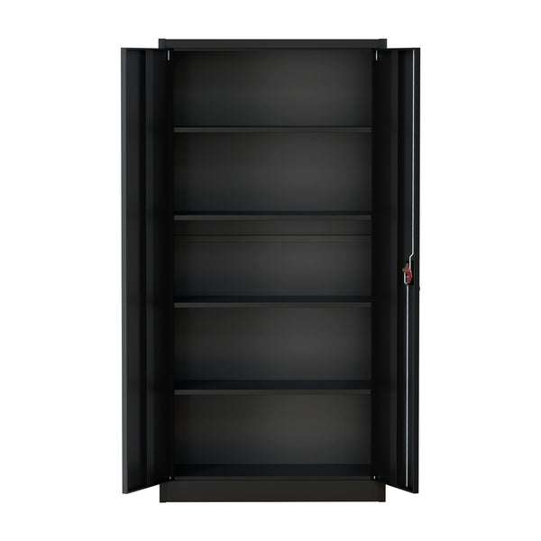 Oikiture Tall Filing Cabinet - Black