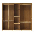 Oikiture Bamboo Wardrobe - Open