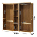 Oikiture Bamboo Wardrobe - Open
