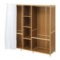 Oikiture Bamboo Wardrobe - Open