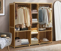 Oikiture Bamboo Wardrobe - Open