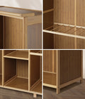 Oikiture Bamboo Wardrobe - Open