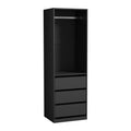 Oikiture Wardrobe - 3-Drawer Hanging