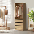 Oikiture Wardrobe - 3-Drawer Hanging